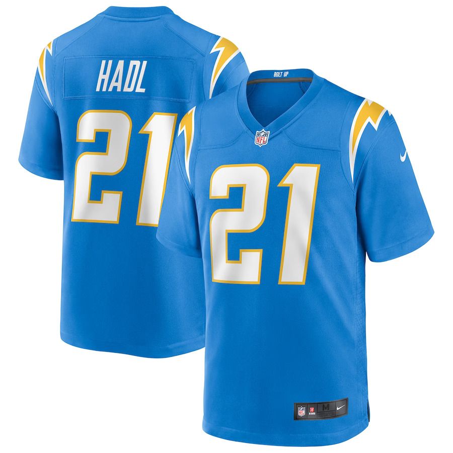 Men Los Angeles Chargers 21 John Hadl Nike Powder Blue Game Retired Player NFL Jersey